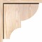 Ekena Millwork Ridgewood Smooth Corbel w/Backplate, Douglas Fir, 7 1/2"W x 14"D x 14"H COR08X14X14RID01SDF - alternate 4